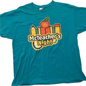 Vintage McDonald's McTeachers Night T-shirt  Men’s XL Retro McD’s 100% Cotton